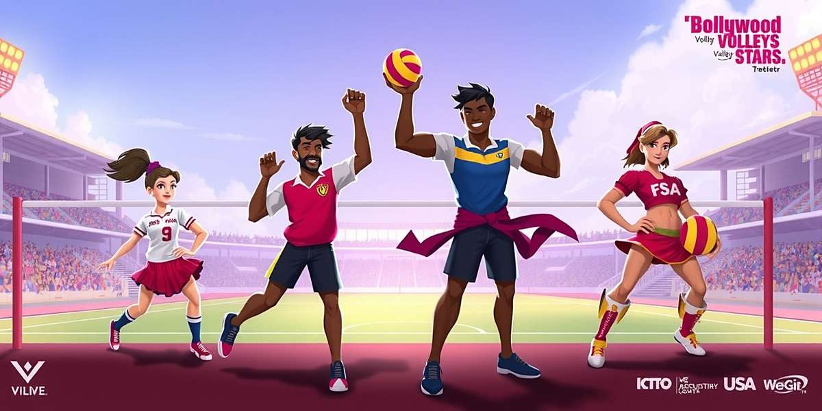 Upcoming Features in Bollywood Volley Stars Concept art for upcoming Bollywood Volley Stars characters and regional stadiums